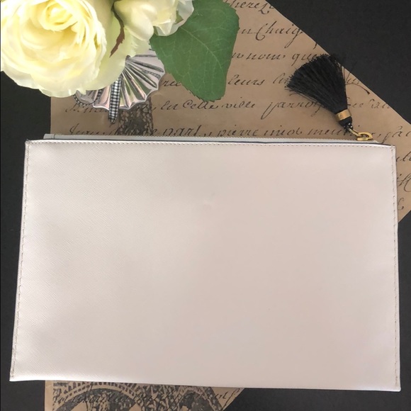 J. Crew Saffiano Italian Leather Clutch - Picture 2 of 4